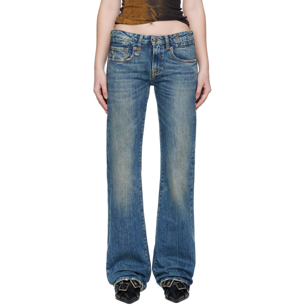  R13 Blue Boy Flare Jeans 