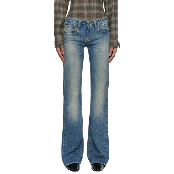  R13 Blue Boy Flare Jeans 