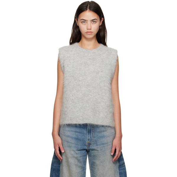  R13 Gray Deep Armhole Vest 