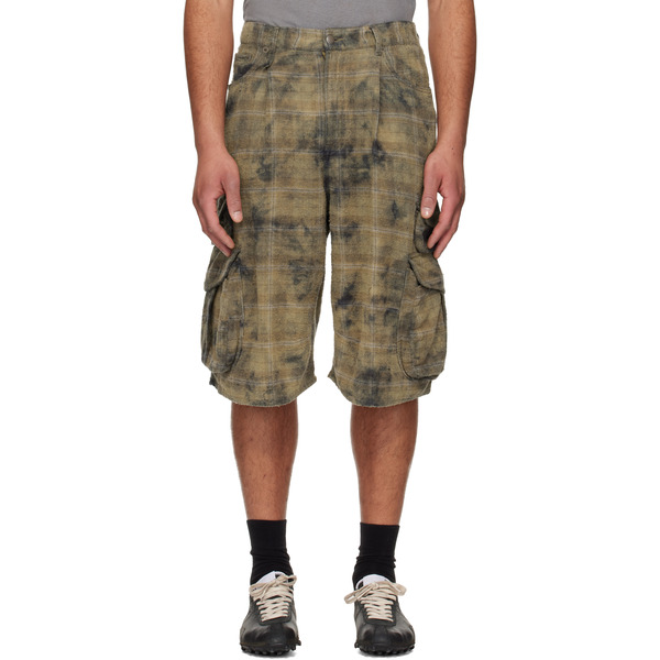  R13 Khaki Bermuda Cargo Shorts 