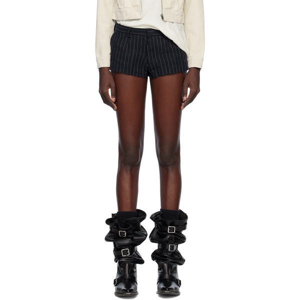  R13 Navy Tailored Micro Shorts 