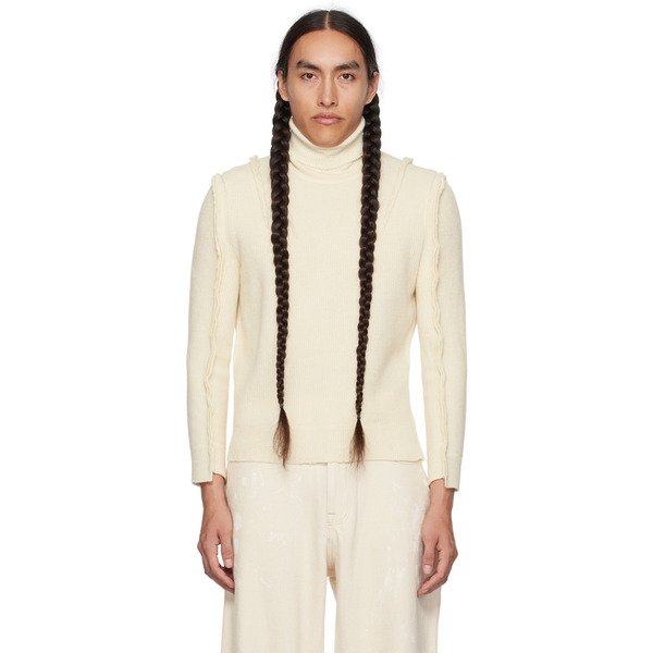  R13 Off-white Flat Sleeve Turtleneck 