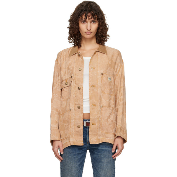  R13 Orange Evelyn Chore Jacket 