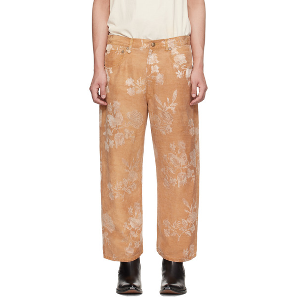  R13 Orange X-boyfriend Trousers 