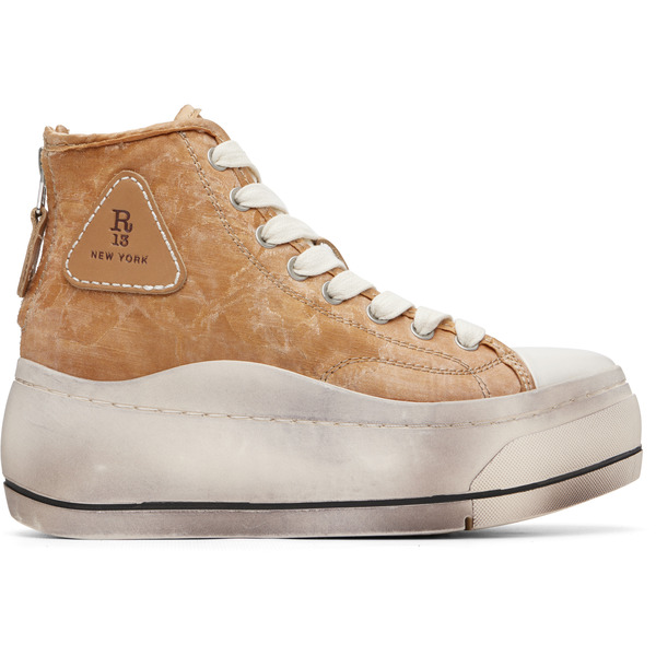  R13 Tan Kurt High Top Sneakers 