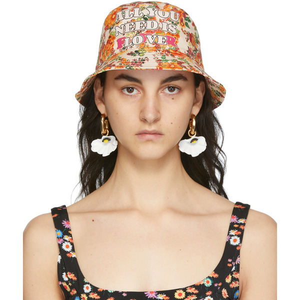  Rabanne Ssense Exclusive Multicolor Nacre Jersey Bob Bucket Hat 