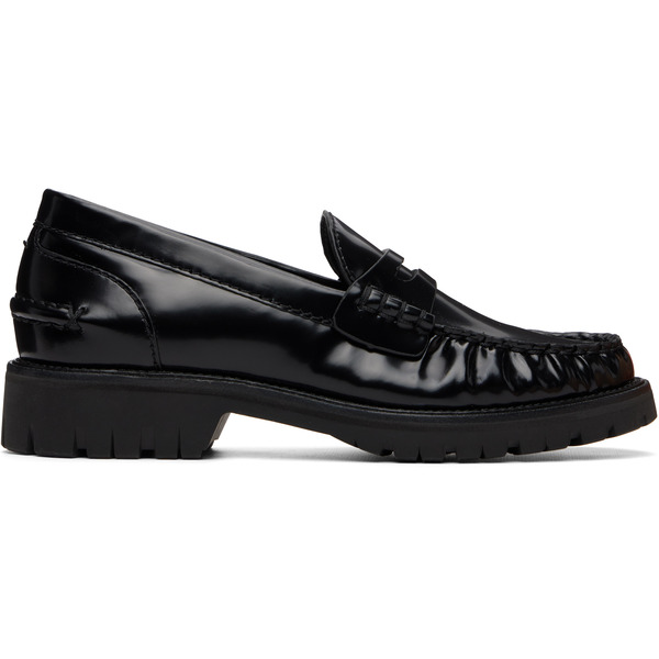  Rag & Bone Black Corey Leather Loafers 