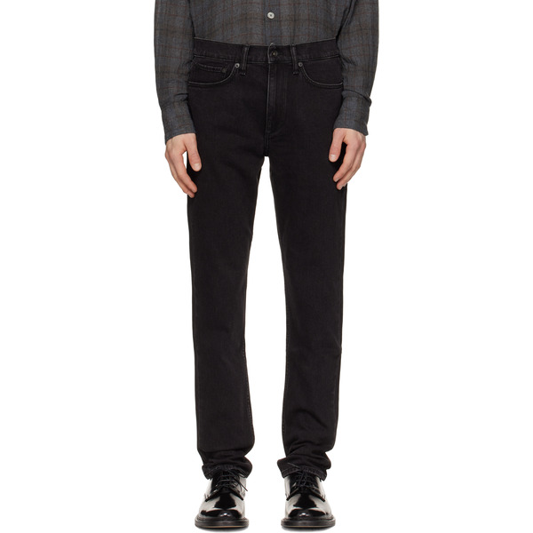  Rag & Bone Black Fit 2 Authentic Stretch Jeans 