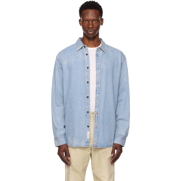  Rag & Bone Blue Finch Denim Shirt 