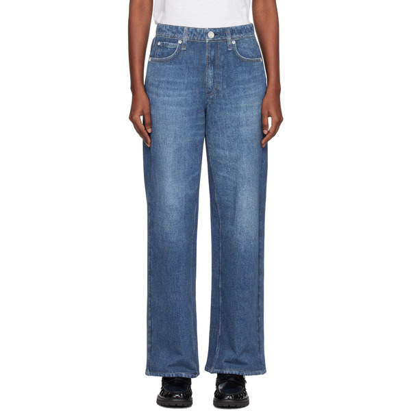  Rag & Bone Blue Rb Miramar Wide-leg Jeans 