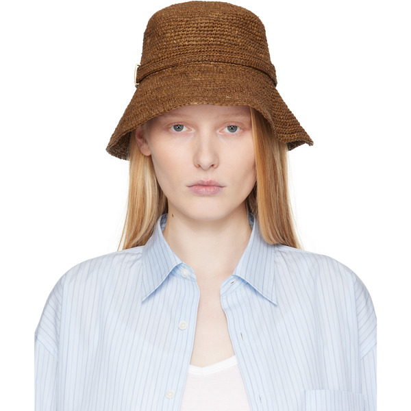  Rag & Bone Brown Lela Rollable Bucket Hat 