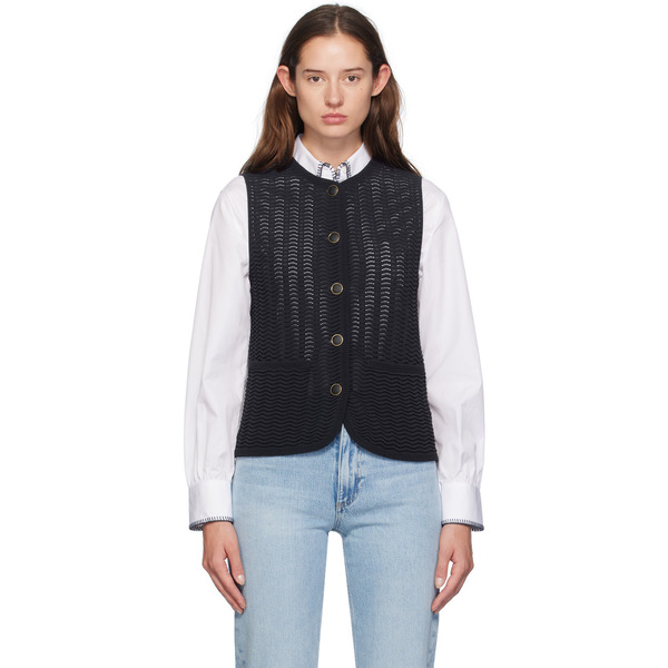  Rag & Bone Navy Elisa Vest 