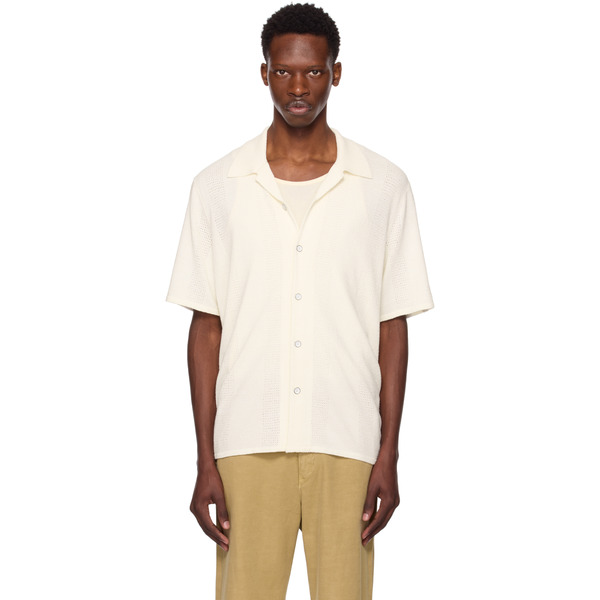  Rag & Bone Off-white Avery Zuma Knit Shirt 
