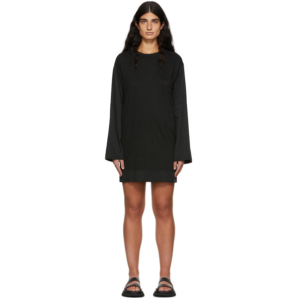  Raquel Allegra Black Jersey Phoebe Dress 