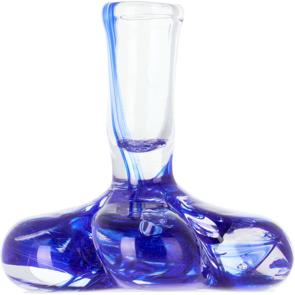  Rashelle Blue Flubber Candle Holder 