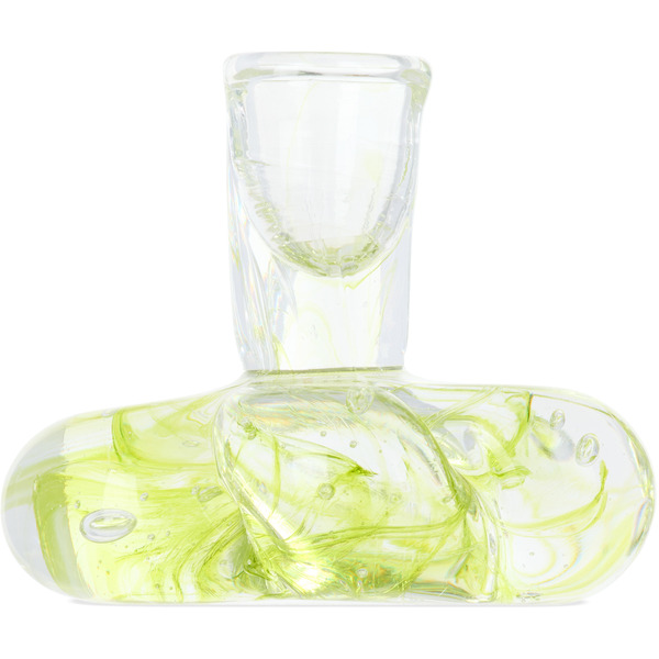  Rashelle Green Flubber Candle Holder 
