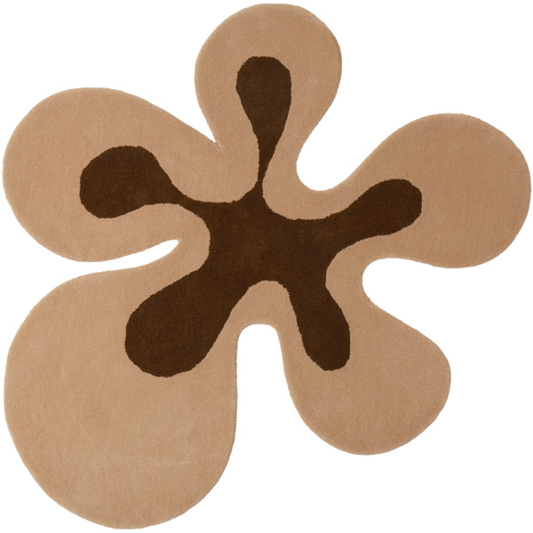  Rashelle Ssense Exclusive Brown Groovy Flubber Rug 