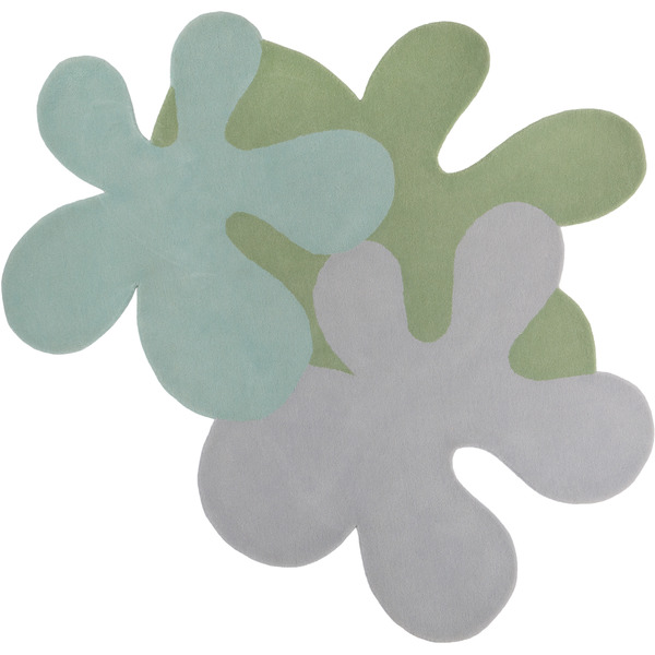  Rashelle Ssense Exclusive Green & Gray 3some Flubber Rug, 6 Ft 