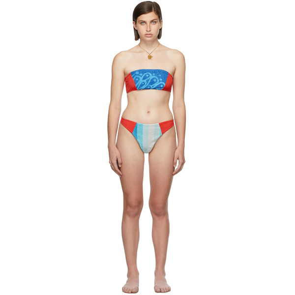  Rave Review Ssense Exclusive Red Nova Neema Bikini 