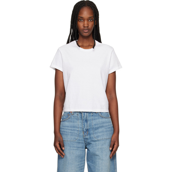  Re/done White Hanes Edition 1950s Boxy T-shirt 
