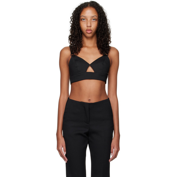  Remain Birger Christensen Black Boucle Bra 