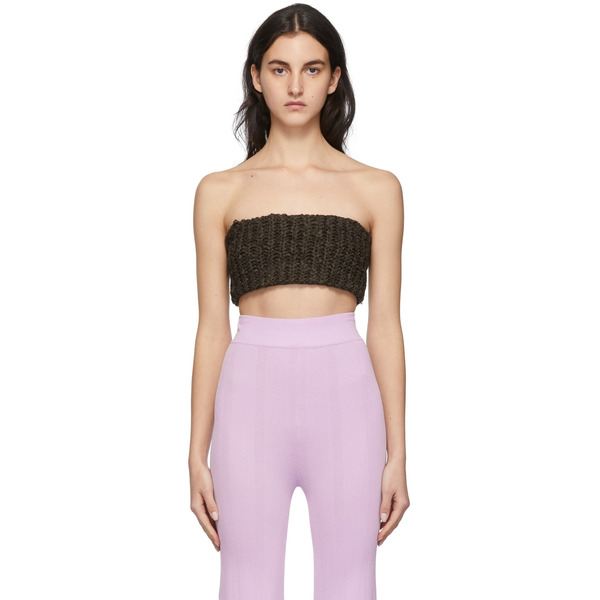  Remain Birger Christensen Brown Miana Tube Top 