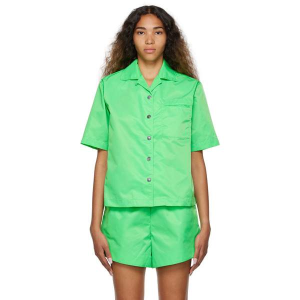  Remain Birger Christensen Green Storm Shirt 
