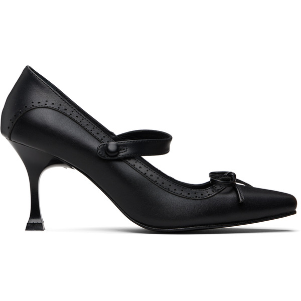  Renaissance Renaissance Black Dame Kitten Heels 