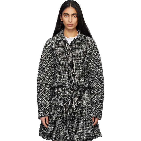 Renaissance Renaissance Black & White Aden Tweed Jacket 