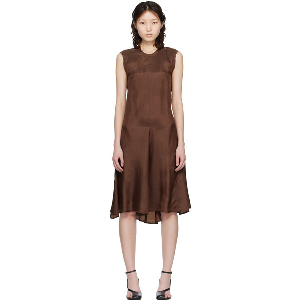  Renaissance Renaissance Brown Ziggy Midi Dress 