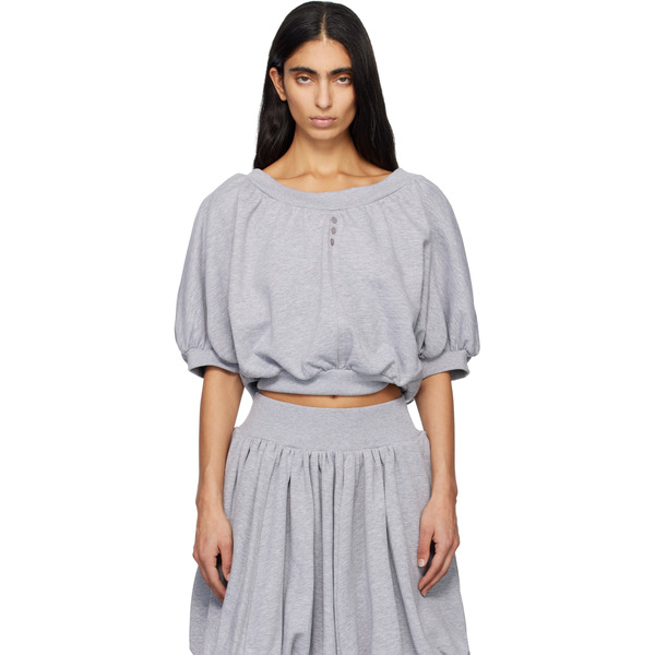  Renaissance Renaissance Gray Amelia Sweat Top 