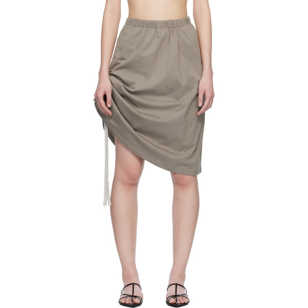  Renaissance Renaissance Khaki Samantha Reversible Midi Skirt 