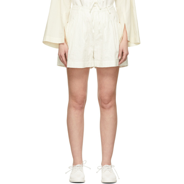  Renli Su Off-white Embroidered Shorts 