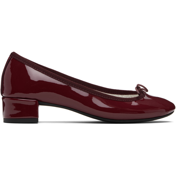  Repetto Burgundy Camille Rubber-sole Heels 