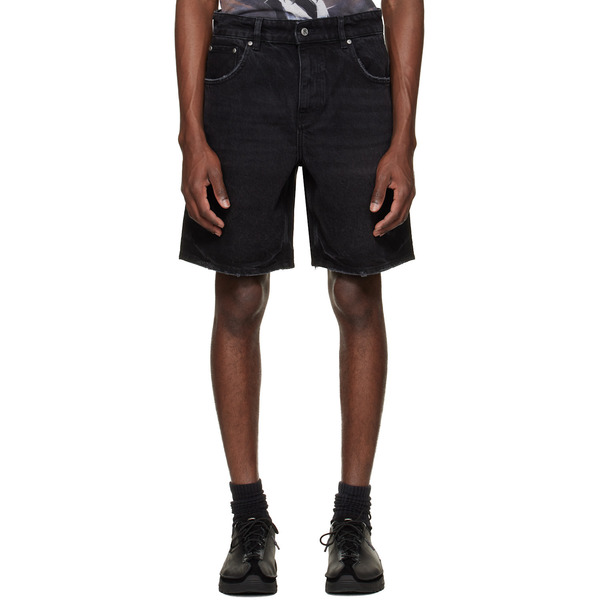  Represent Black R10t Tailored Denim Shorts 
