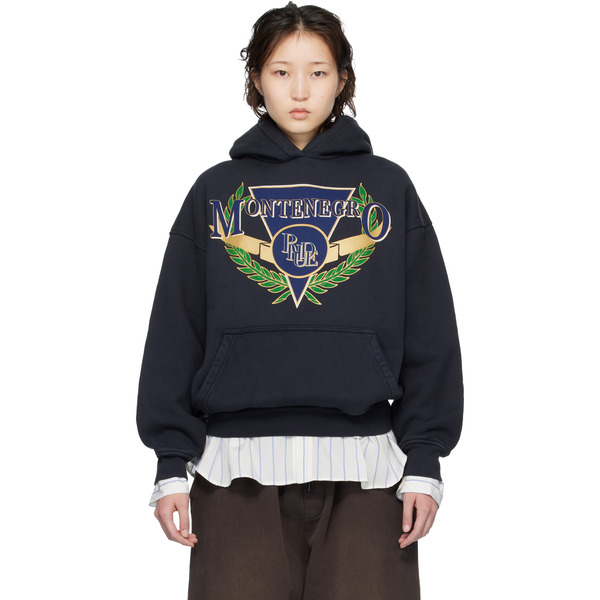  Rhude Black Montenegro Regatta Hoodie 