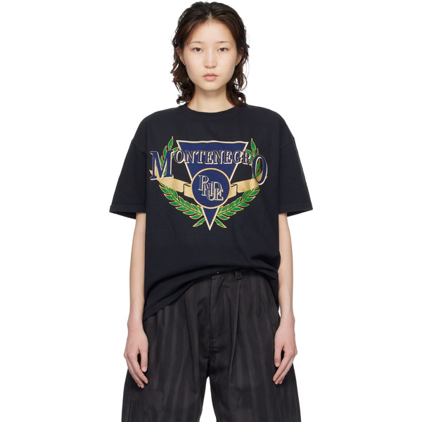  Rhude Black Montenegro Regatta T-shirt 