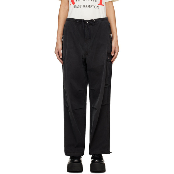  Rhude Ssense Exclusive Black Parachute Trousers 