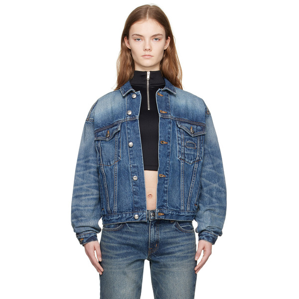  Rhude Ssense Exclusive Blue Denim Jacket 