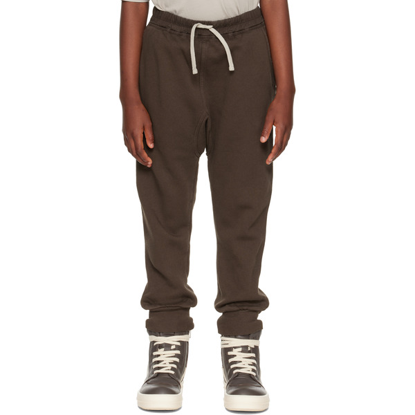  Rick Owens Big Kids Gray Concordians Drawstring Lounge Pants 