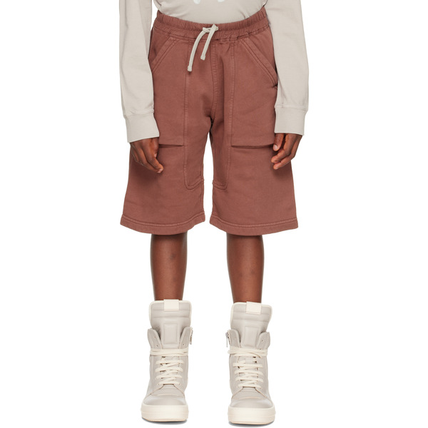  Rick Owens Big Kids Pink Concordians Pods Shorts 