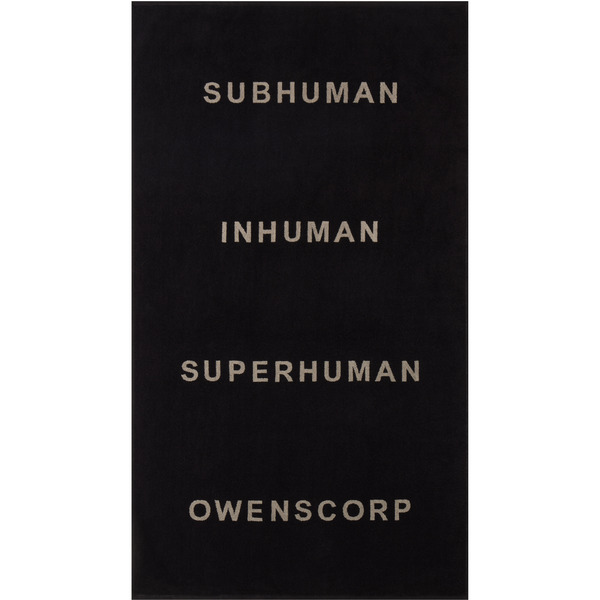  Rick Owens Black Beach Towel 
