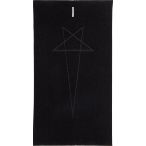 Rick Owens Black Beach Towel 