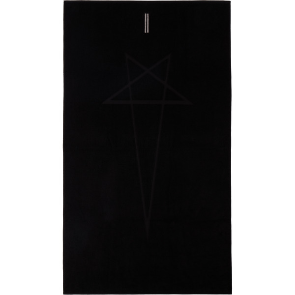  Rick Owens Black Beach Towel 