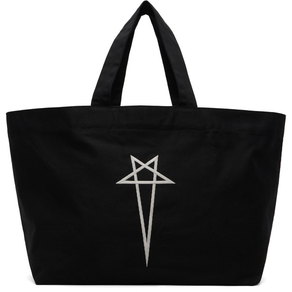  Rick Owens Black Temple Beach Tote 