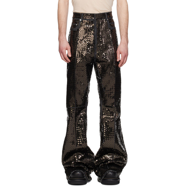 Rick Owens Black Temple Bolan Bootcut Jeans 