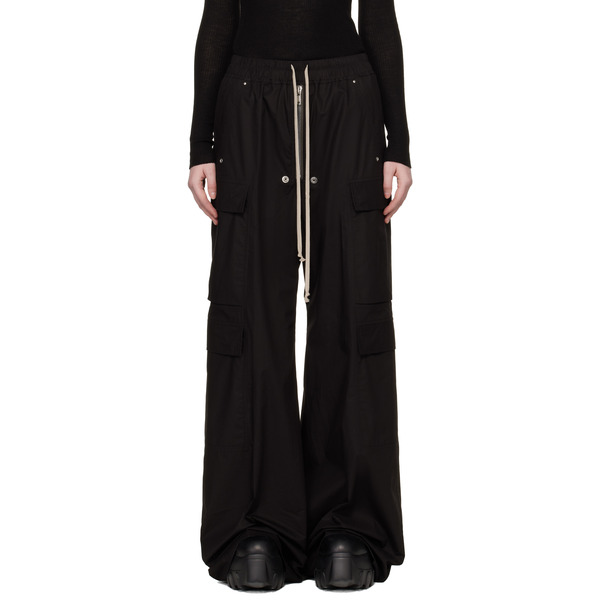  Rick Owens Black Temple Cargobelas Cargo Pants 