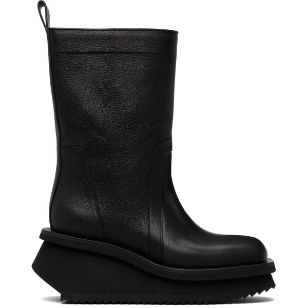  Rick Owens Black Temple Low Factory Pull On Boots 