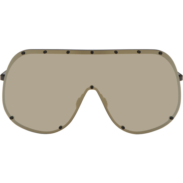  Rick Owens Black Temple Mask Sunglasses 