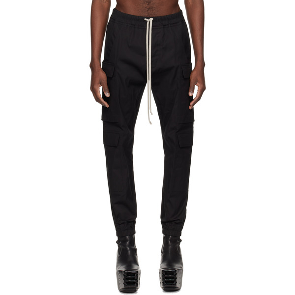  Rick Owens Black Temple Mastodon Megacargo Pants 